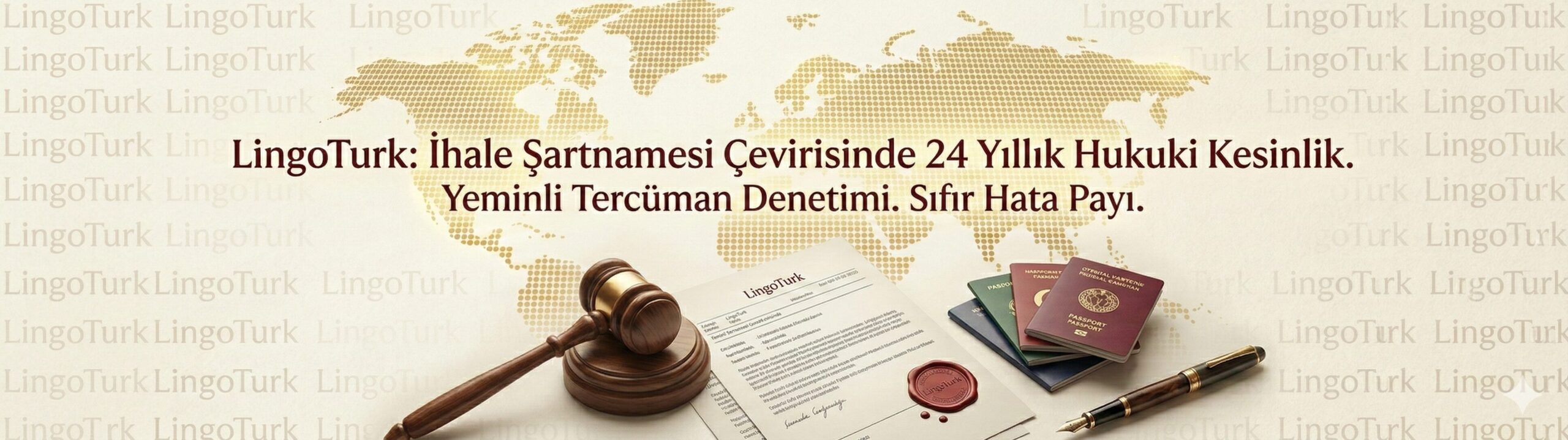 LingoTurk ihale şartnamesi çevirisi ve hukuki tercüme - 24 yıllık yasal kesinlik mühürü